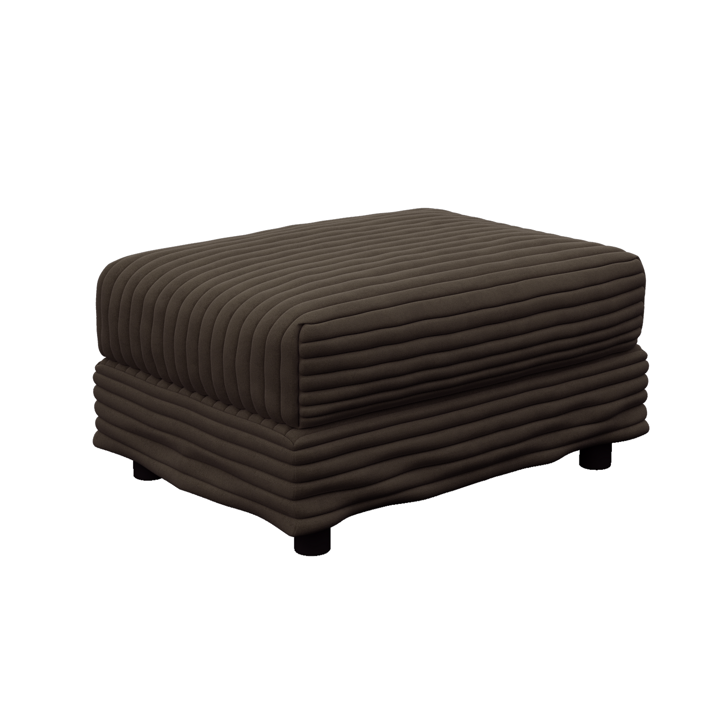Plush Corduroy Ottoman to Combine with 2 Seater Sofa, 3 Seater Sofa and 4 Seater Sofa, Suitable for Living Rooms, Apartments, Offices,Camel