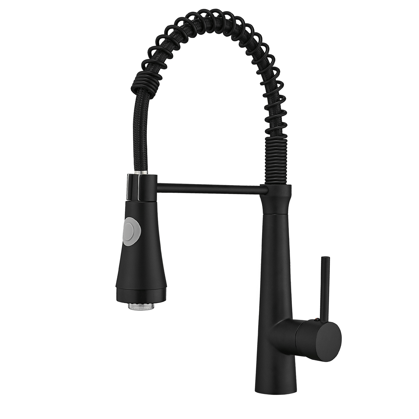 LED Commercial Kitchen Faucet with Pull Down Sprayer, Single Handle Single Lever Kitchen Sink Faucet