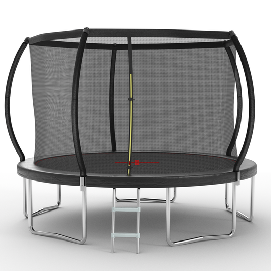 YC 12FT trampoline Pumpkin- Standard-Black