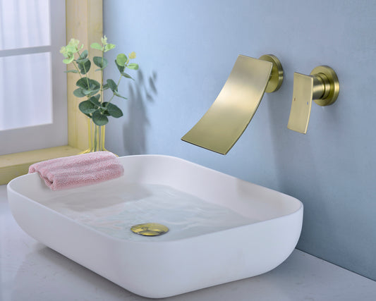 Wall Mount Widespread Bathroom Faucet