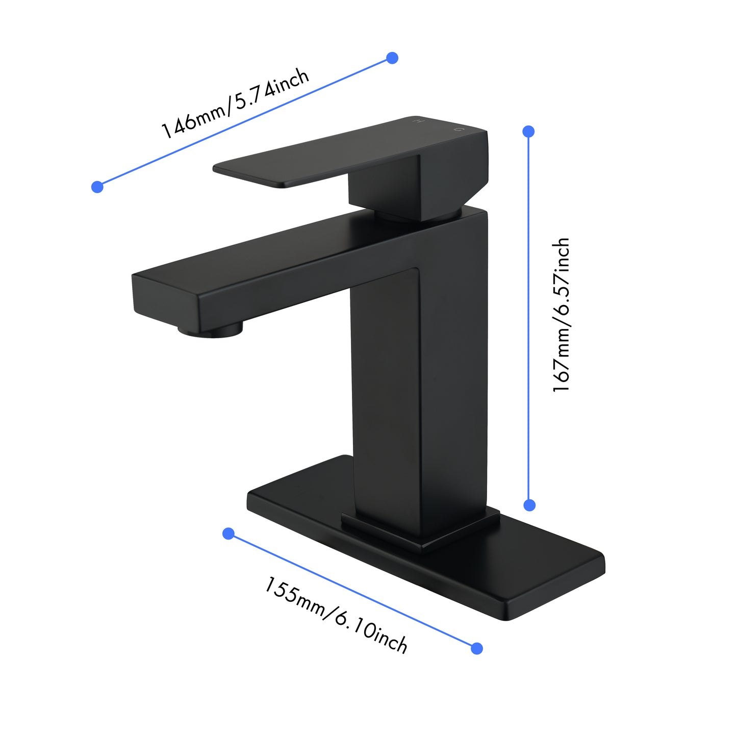 Grifo de baño con caño en cascada, grifo monomando para lavabo de tocador de baño blanco