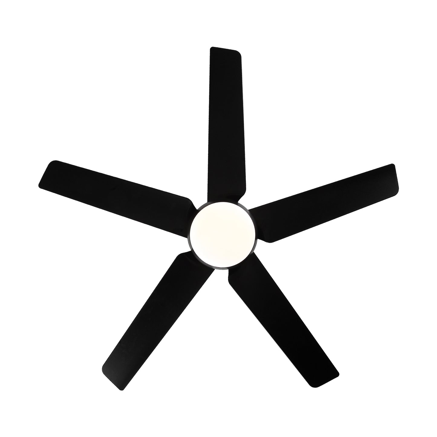 YUHAO 48 In Intergrated LED Ceiling Fan Lighting with Black ABS Blade