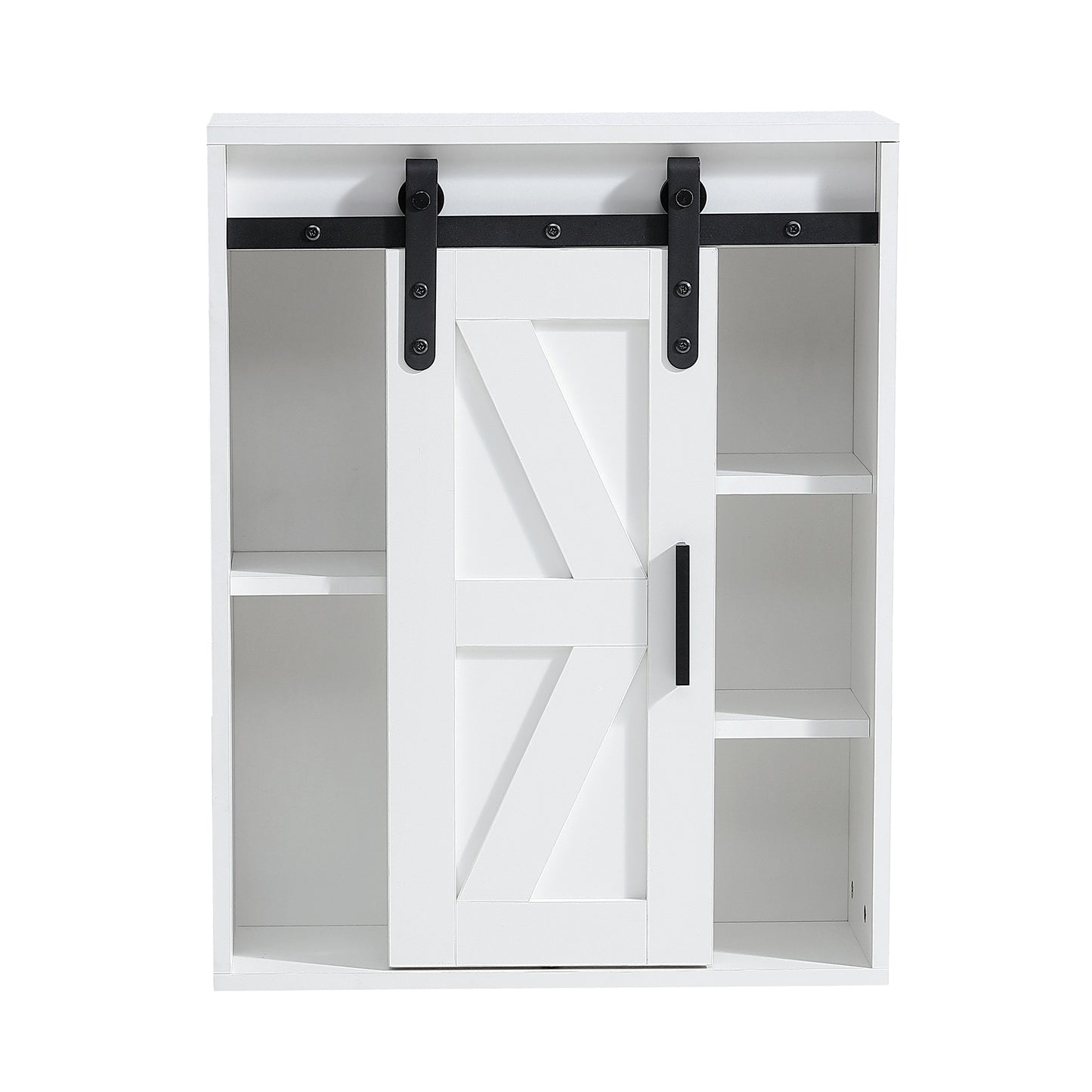 Gabinete de Almacenamiento de Pared de Madera, gabinete de Almacenamiento de baño de Inodoro de 5 Capas, gabinete Multifuncional con Puerta Ajustable, Blanco