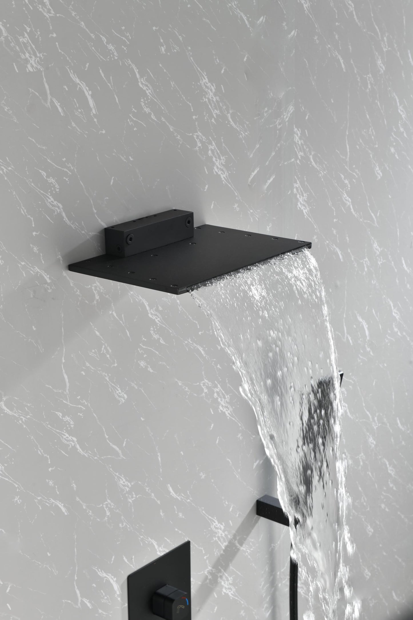 Waterfall Spout Wall Mounted shower  with Handheld   Shower  Systems