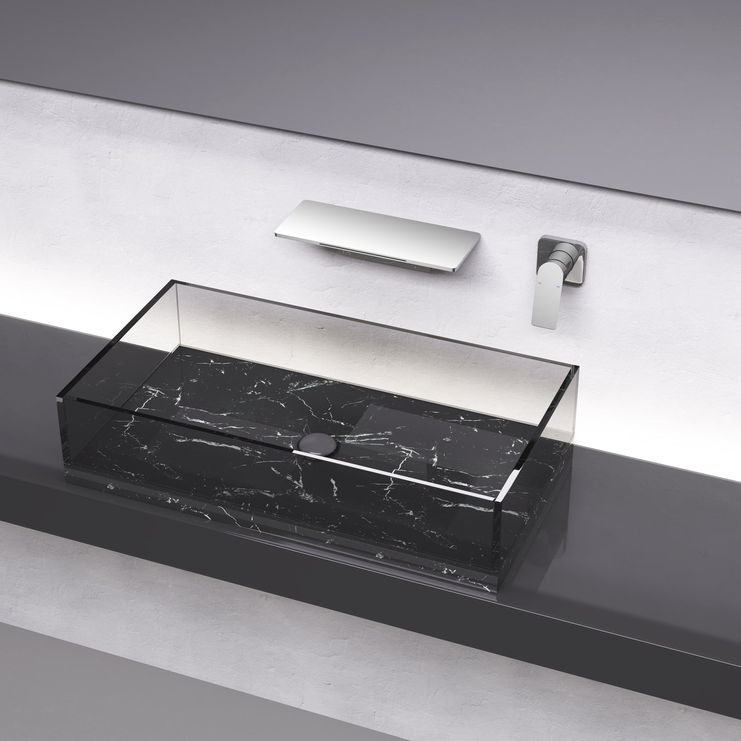 Waterfall Bathroom Sink Faucet