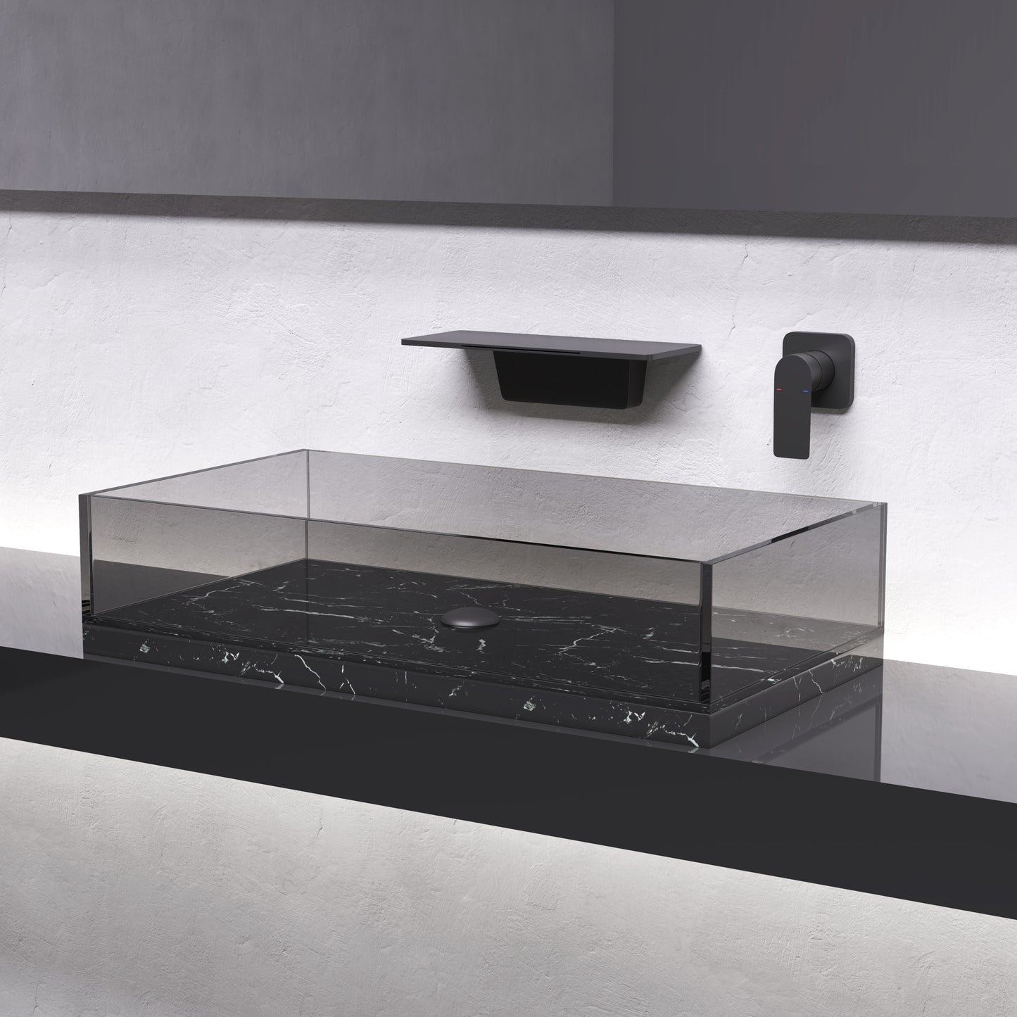 Waterfall Bathroom Sink Faucet