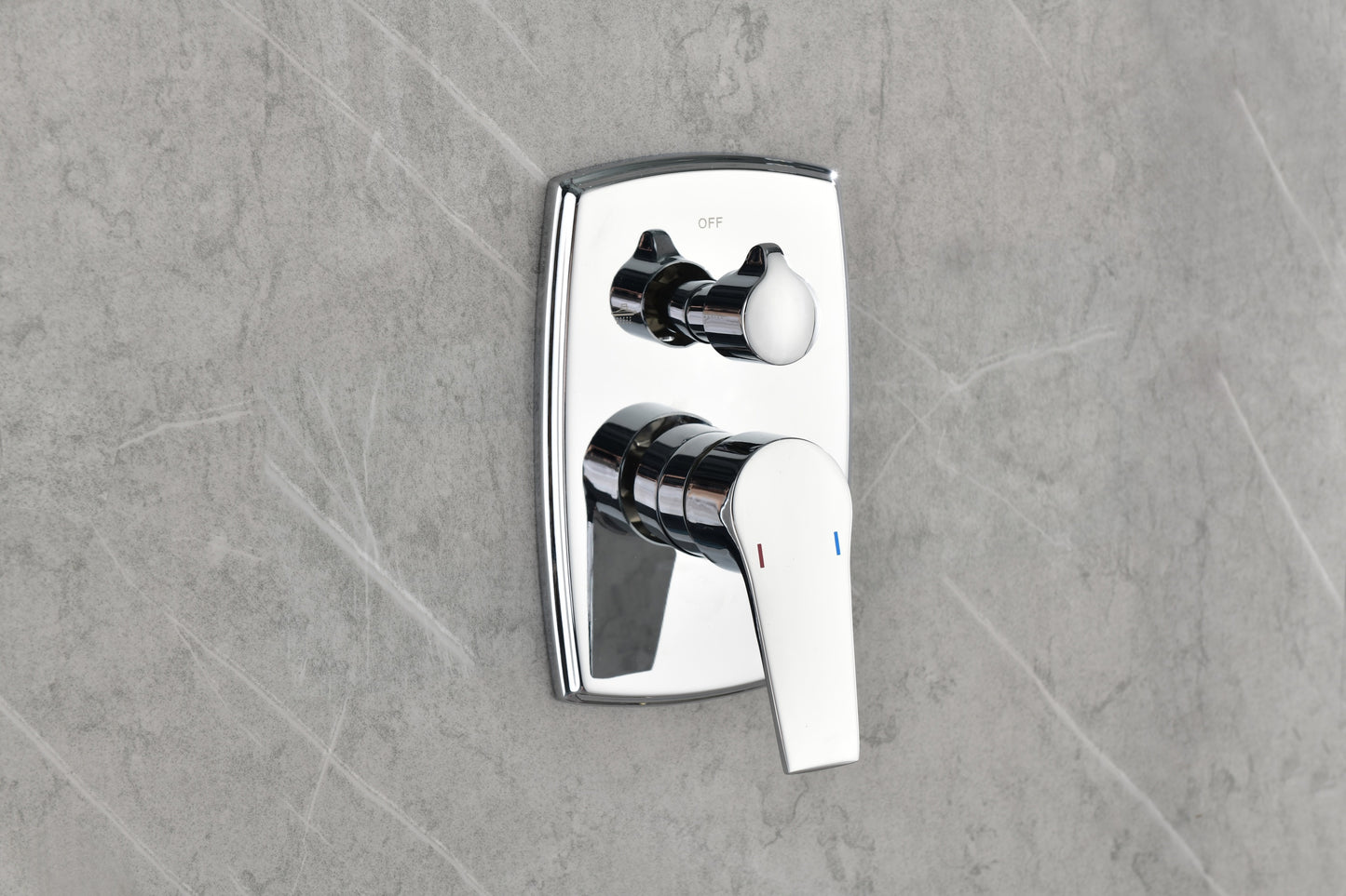 Wall Mounted Waterfall Rain Shower System With 3 Body Sprays & Handheld Shower