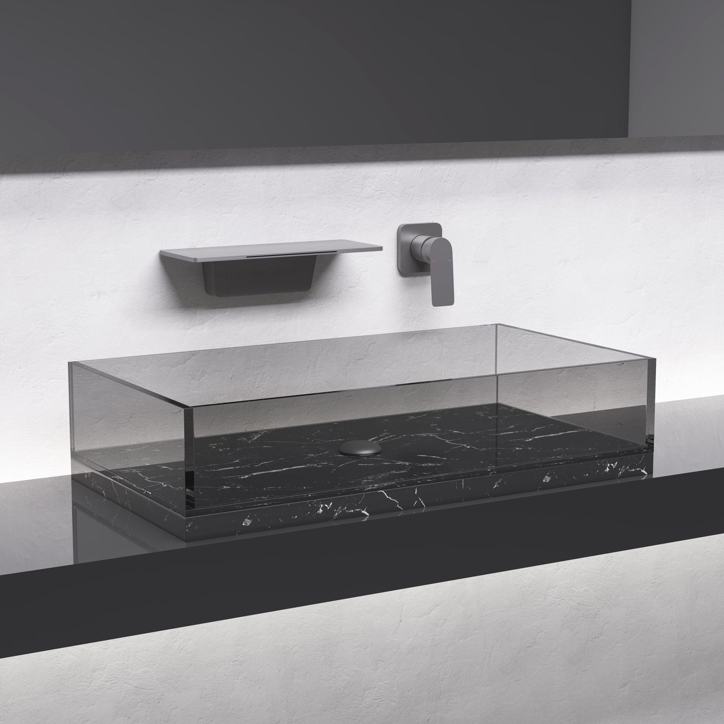 Waterfall Bathroom Sink Faucet