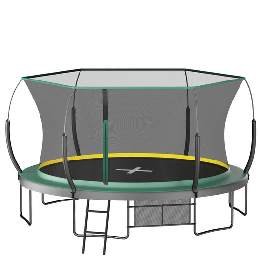 YC 14FT Springfree no Gap Trampoline- Green