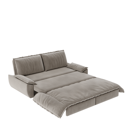73.2' Queen Pull Out Sofa Bed,3-in-1 Convertible Sleeper Sofa,Multi-Functional Velvet Loveseat Bed
