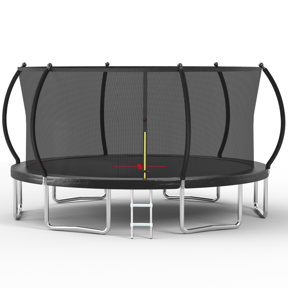 YC 16FT trampoline Pumpkin-Srandard- Black