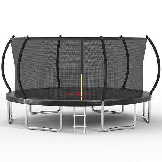 YC 16FT trampoline Pumpkin-Srandard- Black