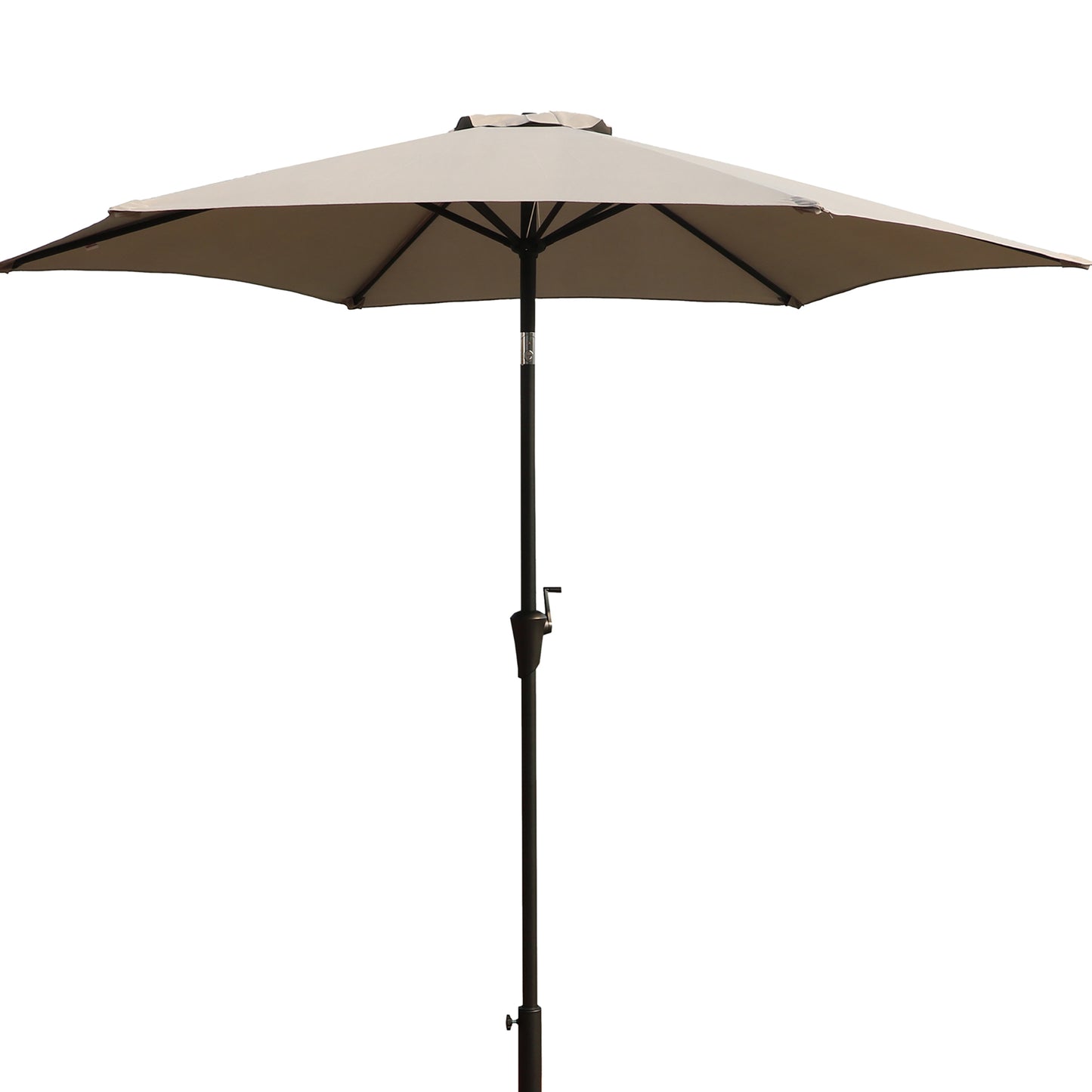 Versatile 9ft Pole Umbrella with Carry Bag, Gray, Aluminum, 106'