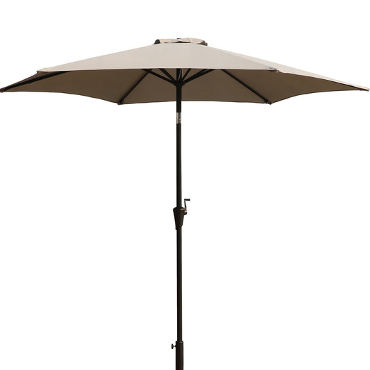 Versatile 9ft Pole Umbrella with Carry Bag, Gray, Aluminum, 106'