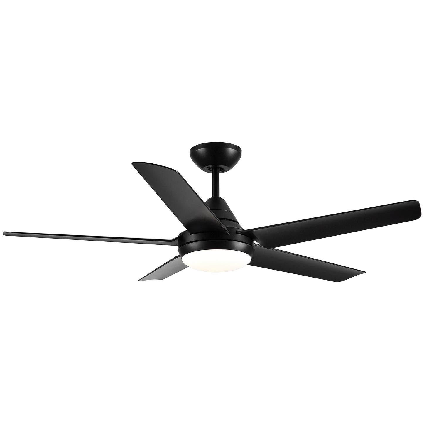 YUHAO 48 In Intergrated LED Ceiling Fan Lighting with Black ABS Blade