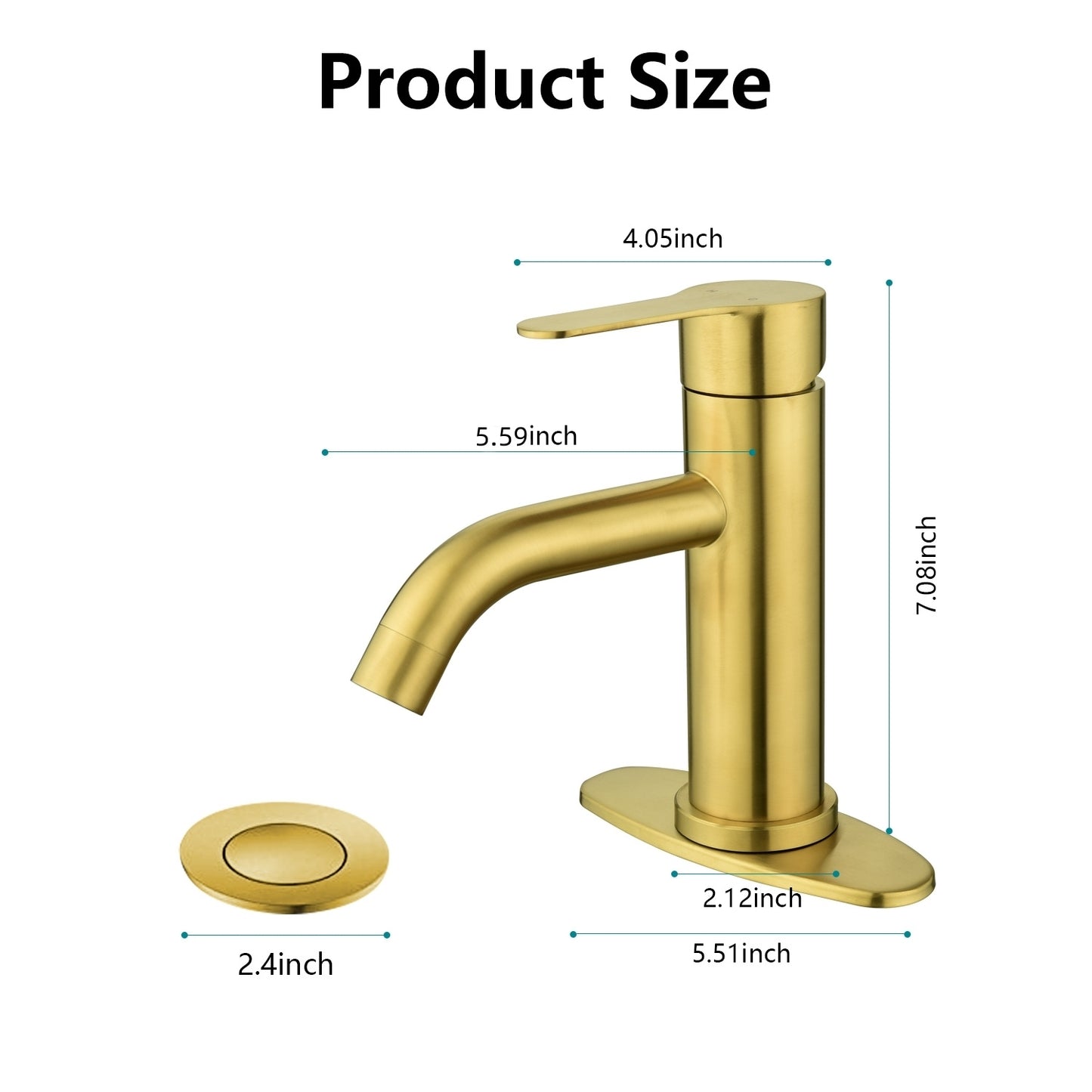 Waterfall Spout Bathroom Faucet,Single Handle Bathroom Vanity Sink Faucet