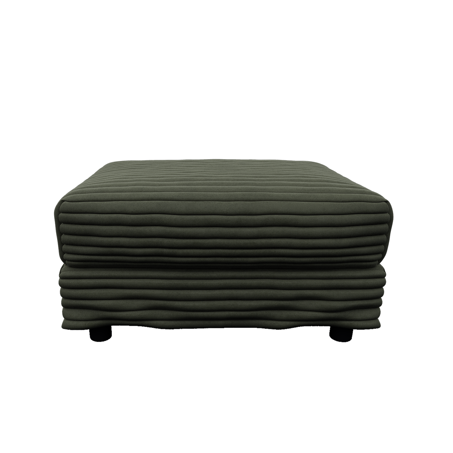 Plush Corduroy Ottoman to Combine with 2 Seater Sofa, 3 Seater Sofa and 4 Seater Sofa, Suitable for Living Rooms, Apartments, Offices,Green