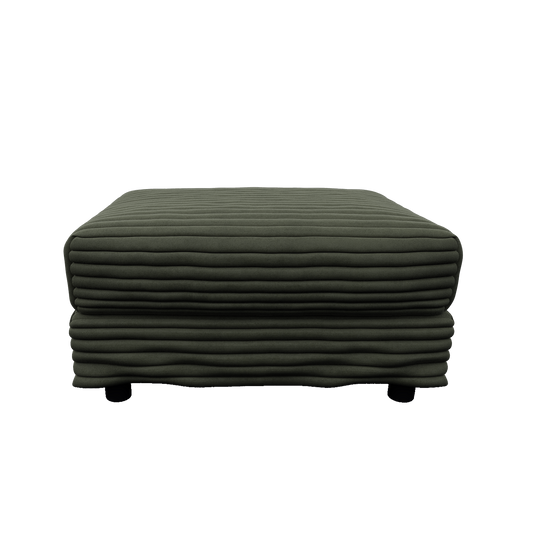 Plush Corduroy Ottoman to Combine with 2 Seater Sofa, 3 Seater Sofa and 4 Seater Sofa, Suitable for Living Rooms, Apartments, Offices,Green