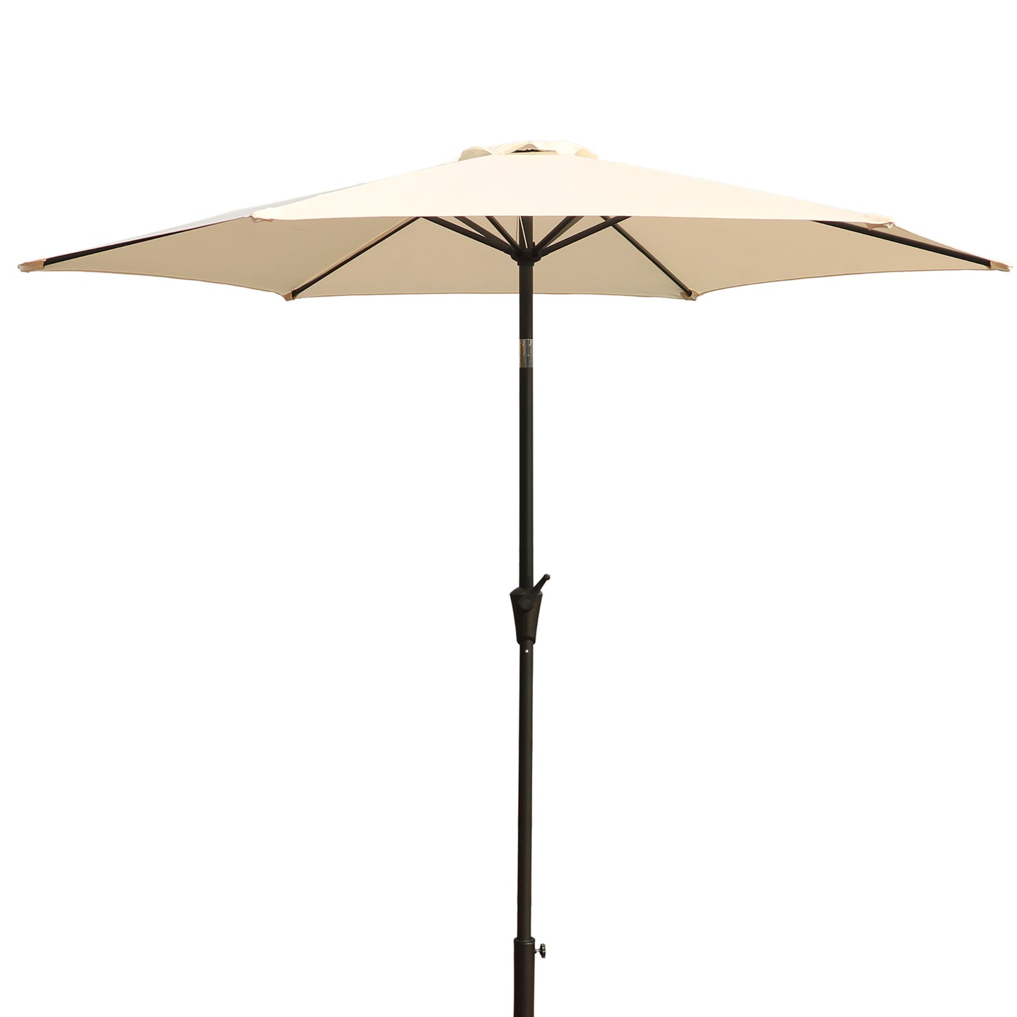 Premium 9' Patio Umbrella with Carry Bag, Cream, Aluminum, 106x106x91 inches