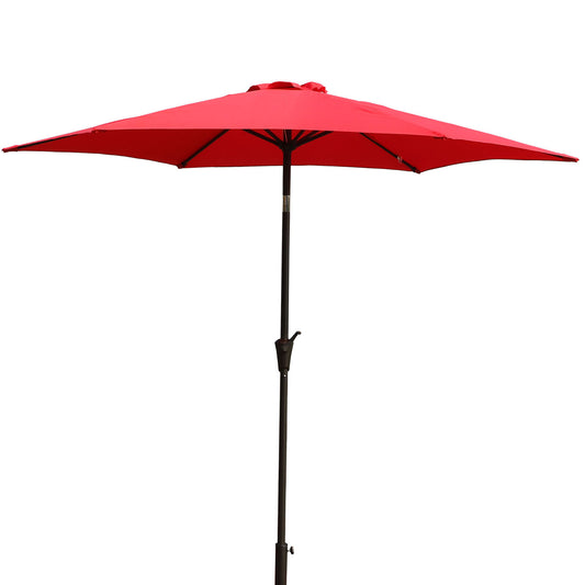 Outdoor Essentials 9ft Patio Umbrella with Carry Bag, Red, Aluminum
