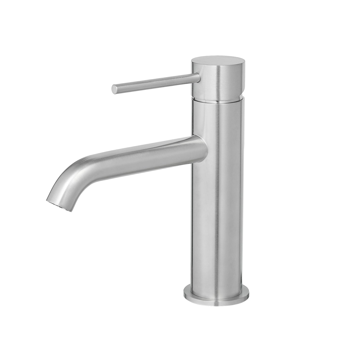 Brushed Nickel Bathroom Faucet Brushed Faucet for Bathroom Sink, Single Hole Bathroom Faucet Modern Single Handle Vanity Basin Faucet