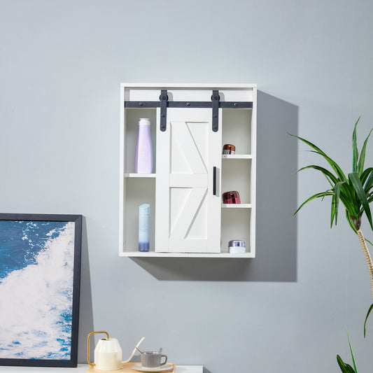 Gabinete de Almacenamiento de Pared de Madera, gabinete de Almacenamiento de baño de Inodoro de 5 Capas, gabinete Multifuncional con Puerta Ajustable, Blanco