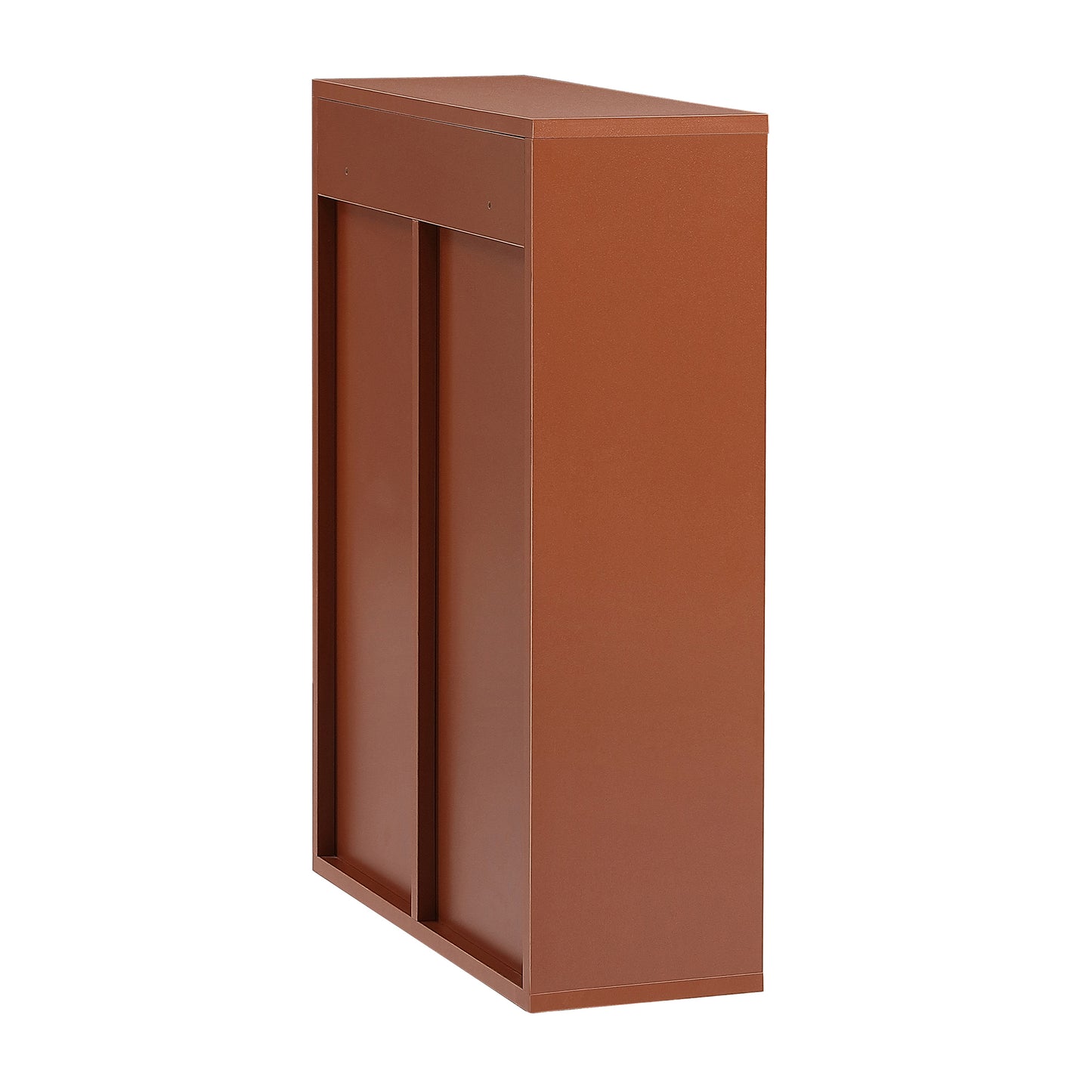 Gabinete de Almacenamiento de Pared de Madera, gabinete de Almacenamiento de baño de Inodoro de 5 Capas, gabinete Multifuncional con Puerta Ajustable, marrón Chocolate