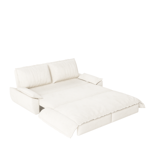 73.2' Queen Pull Out Sofa Bed,3-in-1 Convertible Sleeper Sofa,Multi-Functional Velvet Loveseat Bed