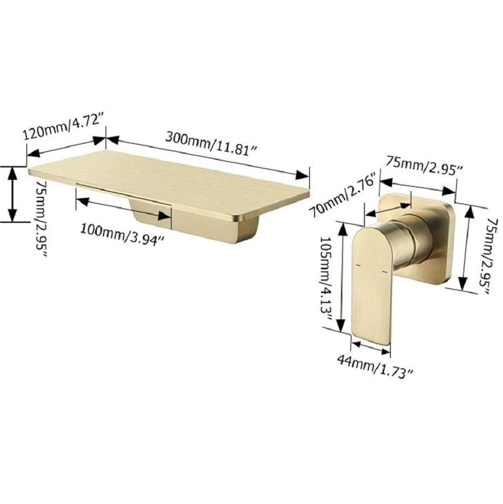 Grifo para lavabo de baño en cascada