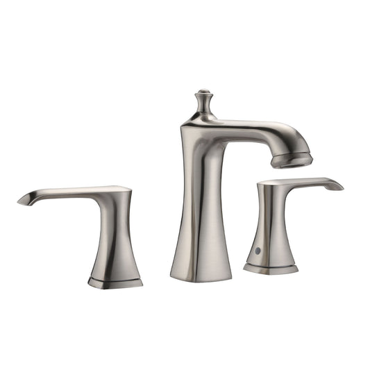 Widespread Double Handles Bathroom Sink Faucet, Brushed Nickel