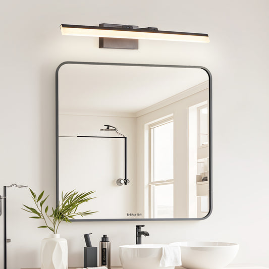 32 Inch Modern LED Bathroom Vanity Light – Sleek Black Metal Wall Light for Mirror, Dressing Room or Sink Area