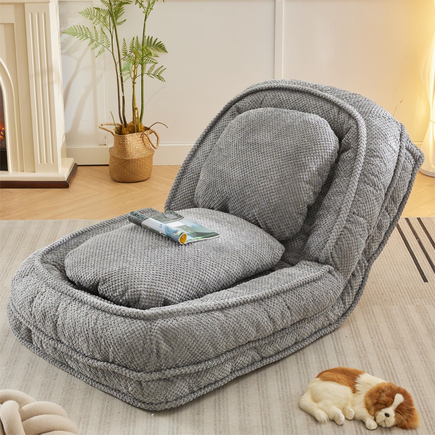 [VIDEO provided] Human Dog Bed ,Lazy Sofa Couch ,5 Adjustable Position,sit,sleep,fold,suit to put in bedroom, living room ,Space Saving Design