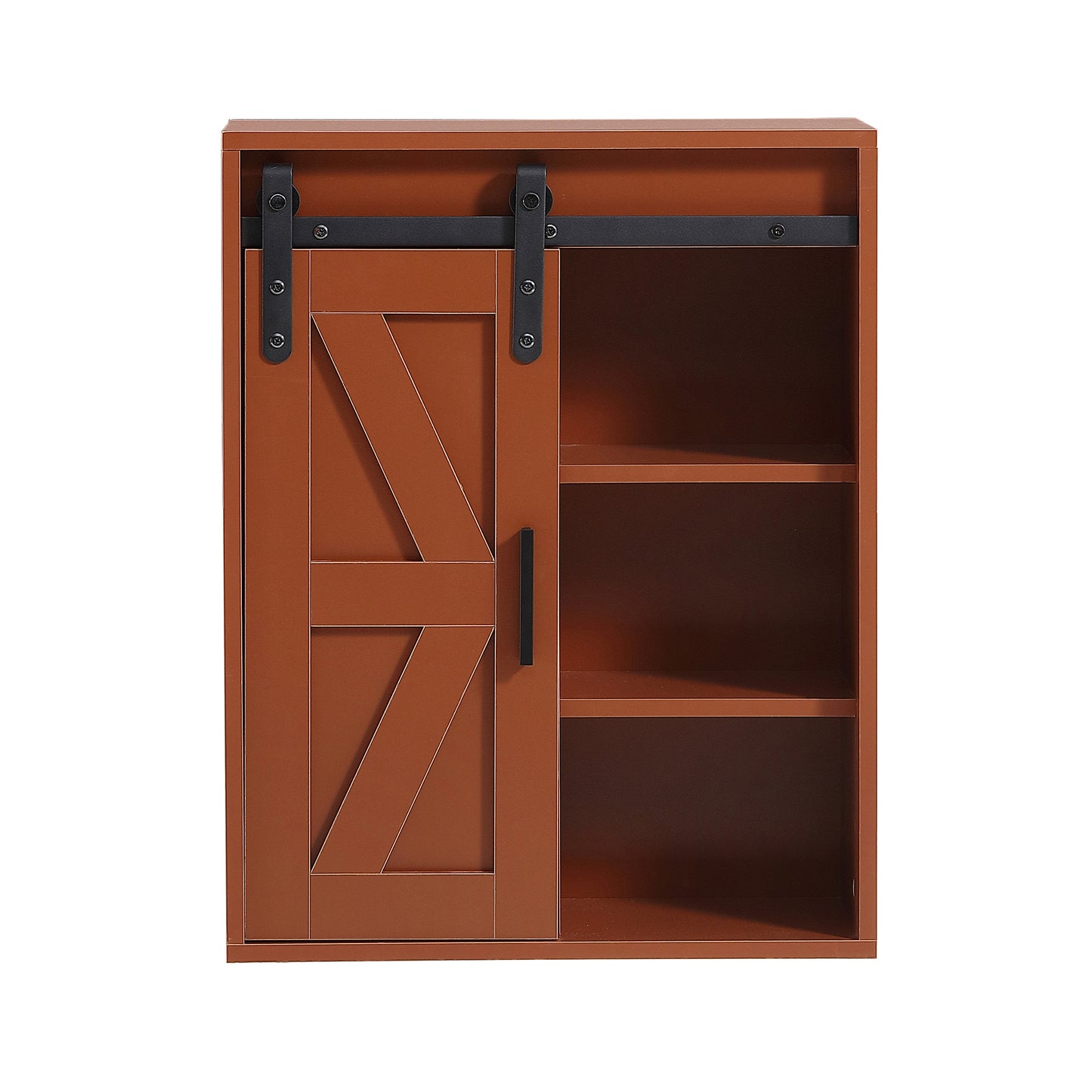 Gabinete de Almacenamiento de Pared de Madera, gabinete de Almacenamiento de baño de Inodoro de 5 Capas, gabinete Multifuncional con Puerta Ajustable, marrón Chocolate