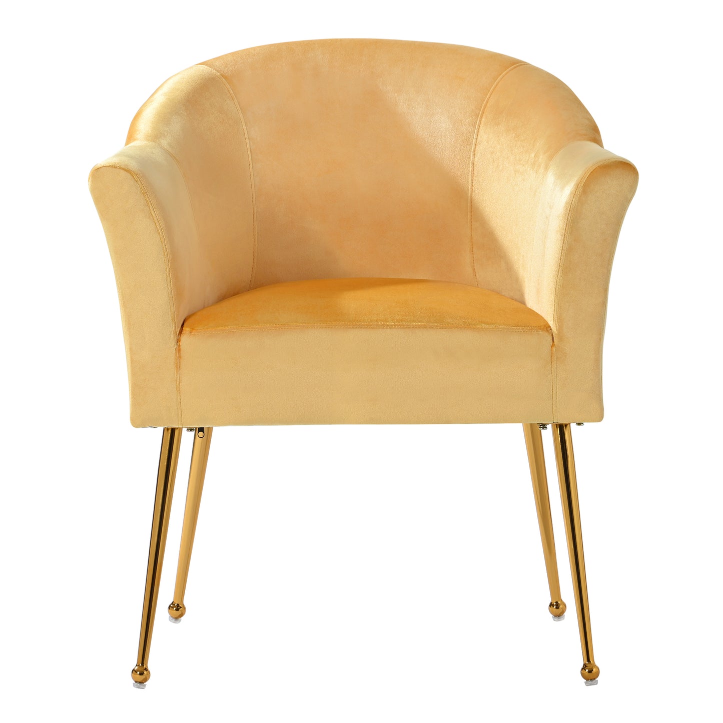 Velvet Accent Chair with  Wood Frame, Modern Armchair Club Leisure Chair with Gold Metal Legs, Single Reading Chair for Living Room Bedroom Office Hotel Apartments