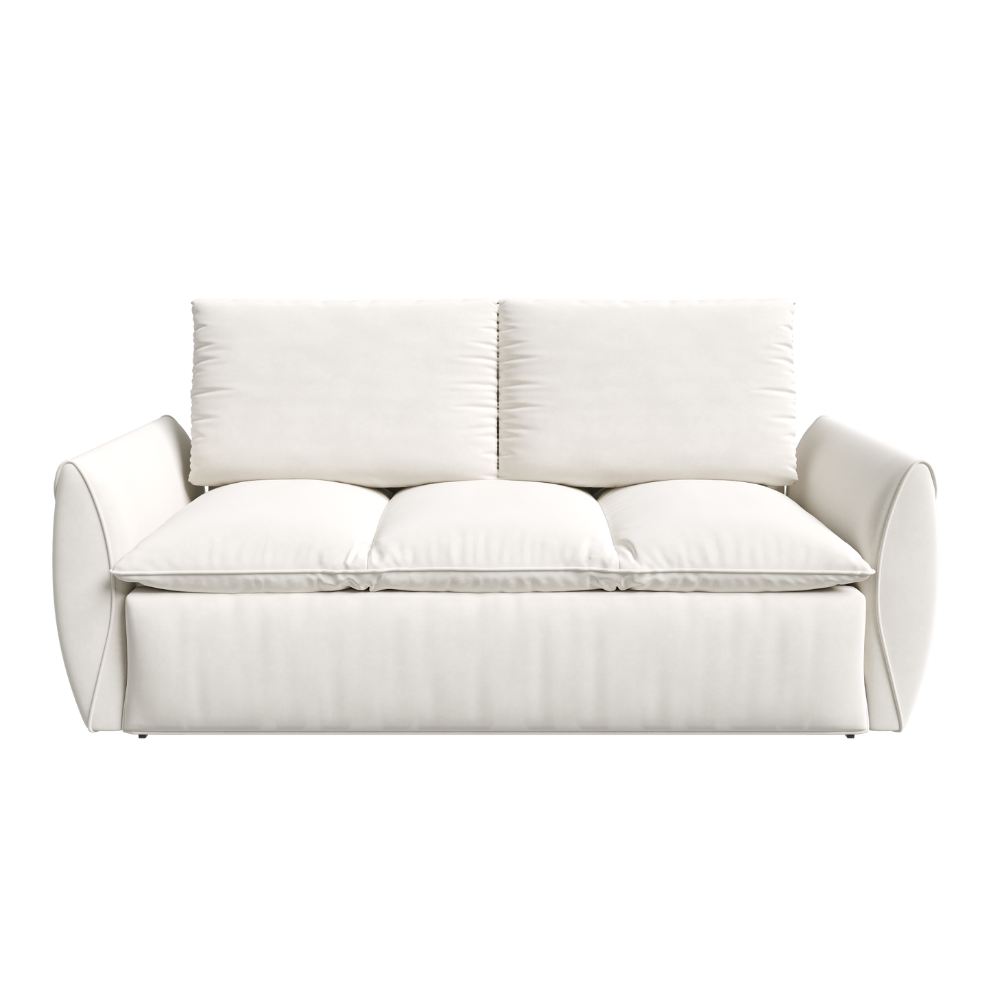 70.9' Pull Out Sofa Bed, 3-Seat Convertible Sleeper Sofa with 2-in-1 Pillow and Blanket Set,Multi-Functional Velvet Loveseat Bed,Beige