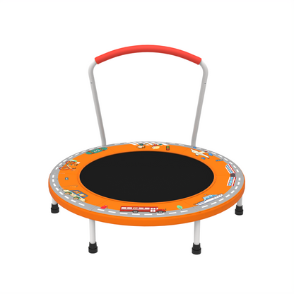 36inch Mini Trampoline for Kids Ages 1-6 Indoor Outdoor Trampoline with Handle Fun for Kids