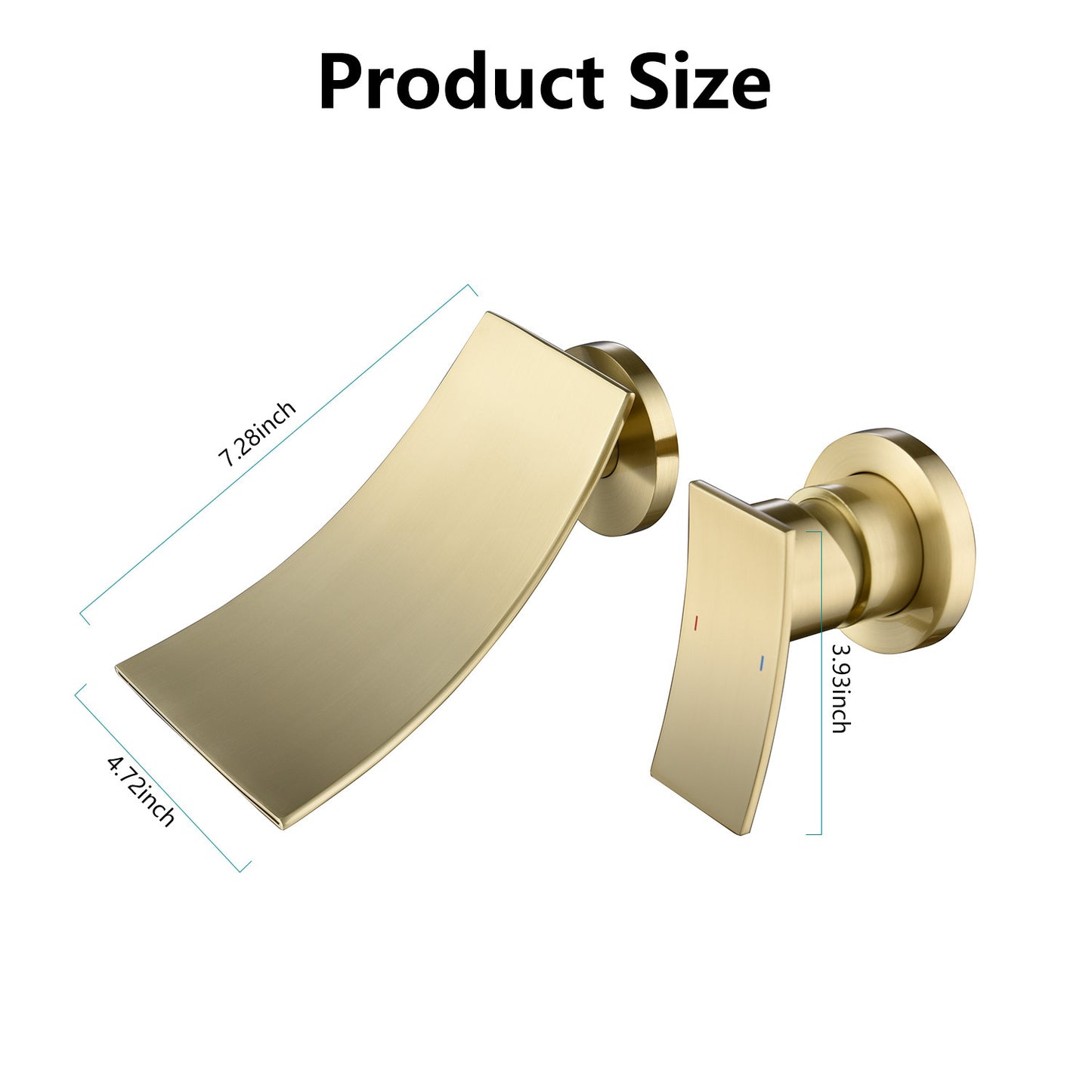 Wall Mount Widespread Bathroom Faucet