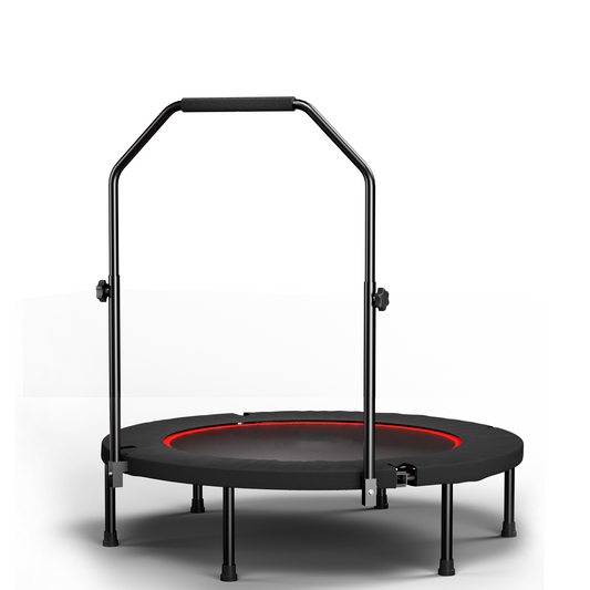 YC 40inch foldable trampoline with handle-Premium-Elastic -Black