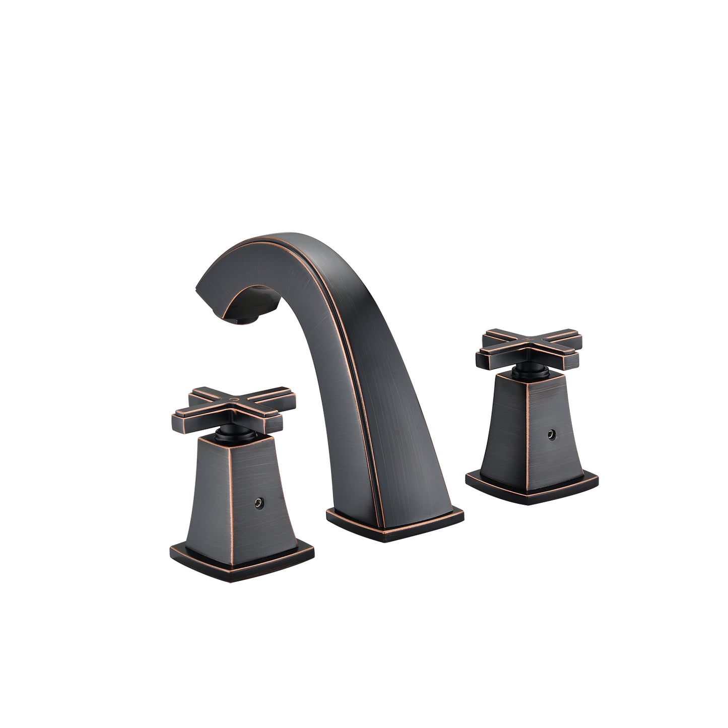 Widespread Bathroom Faucet 8 Inch 2 Handles with Drain Assembly, Oil-Rubbed Bronze