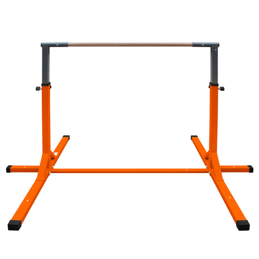 Gymnastics Bar for Kids, Adjustable Height Gym Bar, Junior Training Kip Bar for Home, Built for kids 3+ Years Yellow