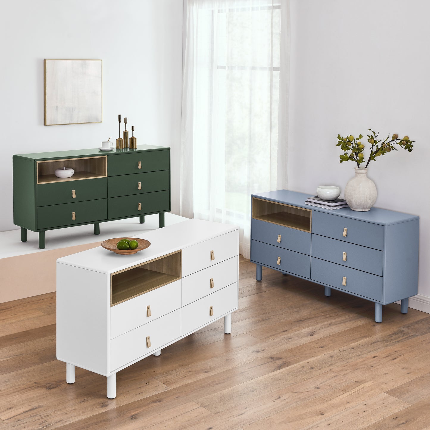 With 5 drawers storage cabinet drawer cabinet multifunctional storage cabinet modern drawer cabinet wooden storage cabinet leather handle drawer cabinet home storage cabinet office cabinet