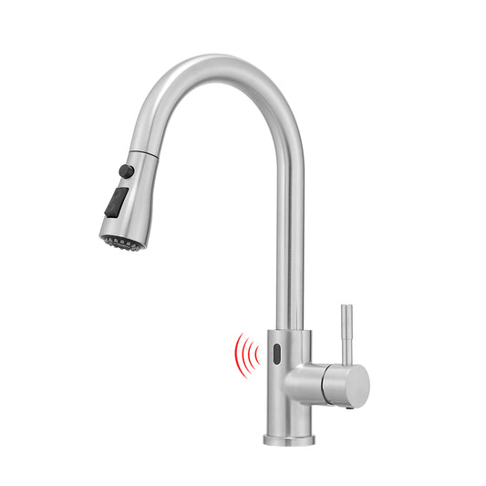 Touchless Kitchen Faucet, Hands Free Automatic Smart Kitchen Faucet, Stainless Steel Touchless Kitchen Faucet