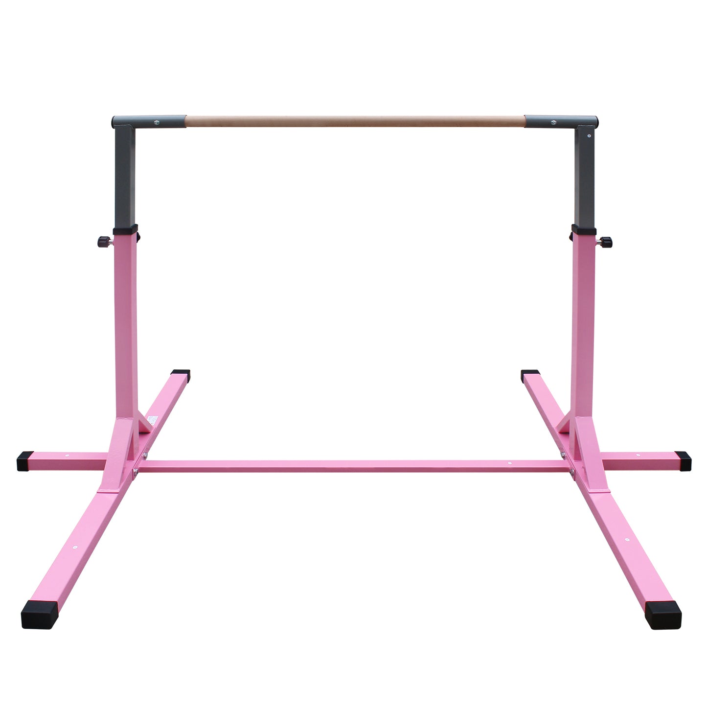 Gymnastics Bar for Kids, Adjustable Height Gym Bar, Junior Training Kip Bar for Home, Built for kids 3+ Years Pink