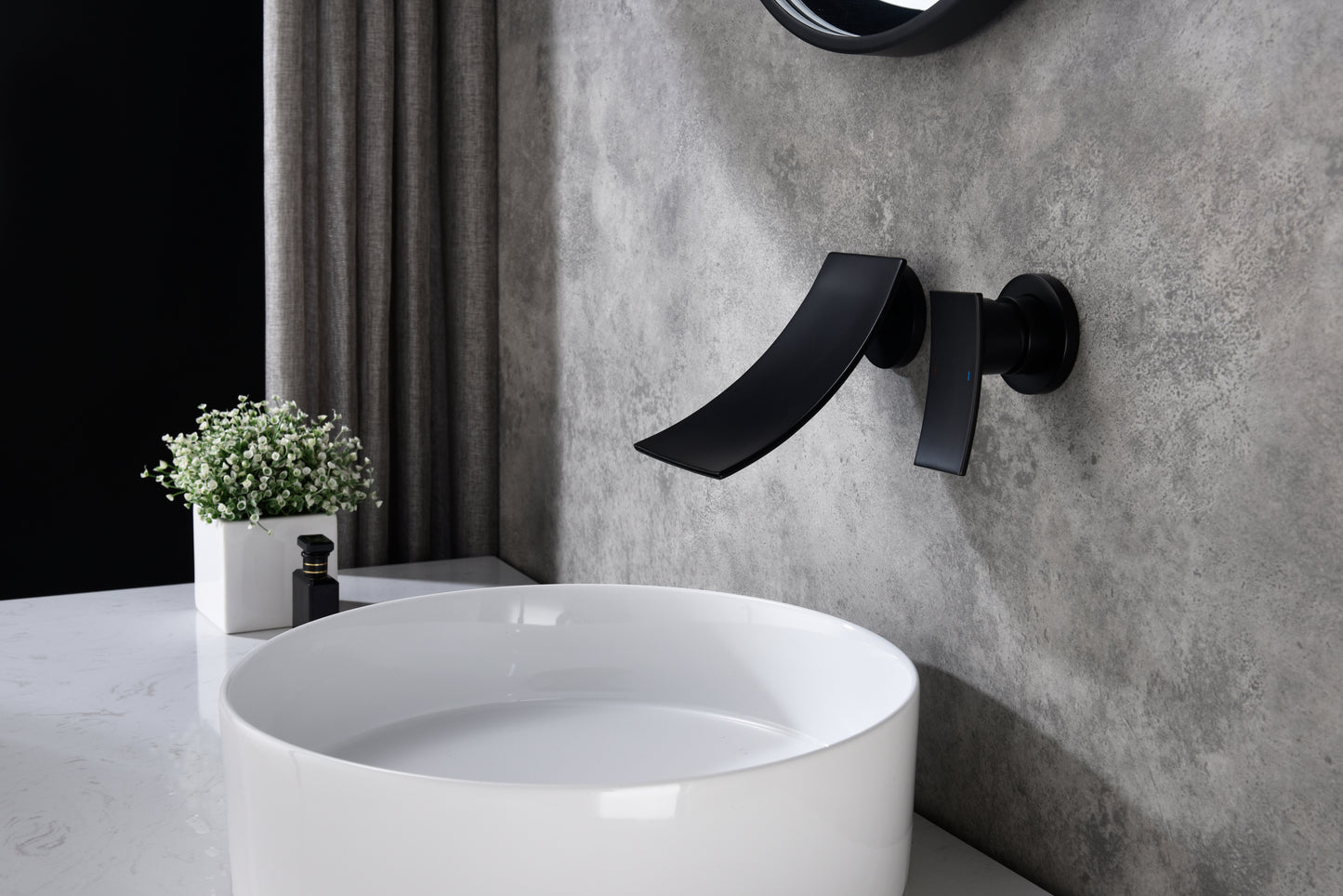 Wall Mount Widespread Bathroom Faucet