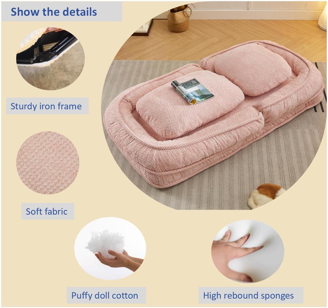 [VIDEO provided] Human Dog Bed ,Lazy Sofa Couch ,5 Adjustable Position,sit,sleep,fold,suit to put in bedroom, living room ,Space Saving Design