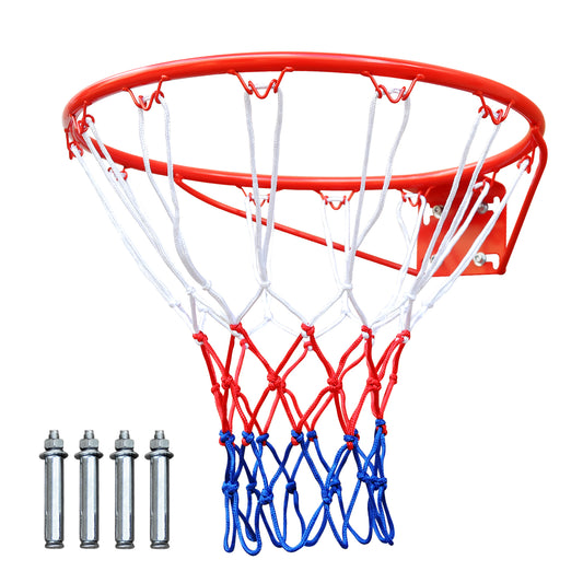 Basketball Rim Replacement 18' Steel Rim with Net, Easy to Install and Reliable Quality