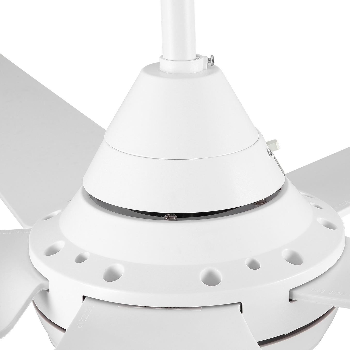 YUHAO 48 In Intergrated LED Ceiling Fan with White ABS Blade