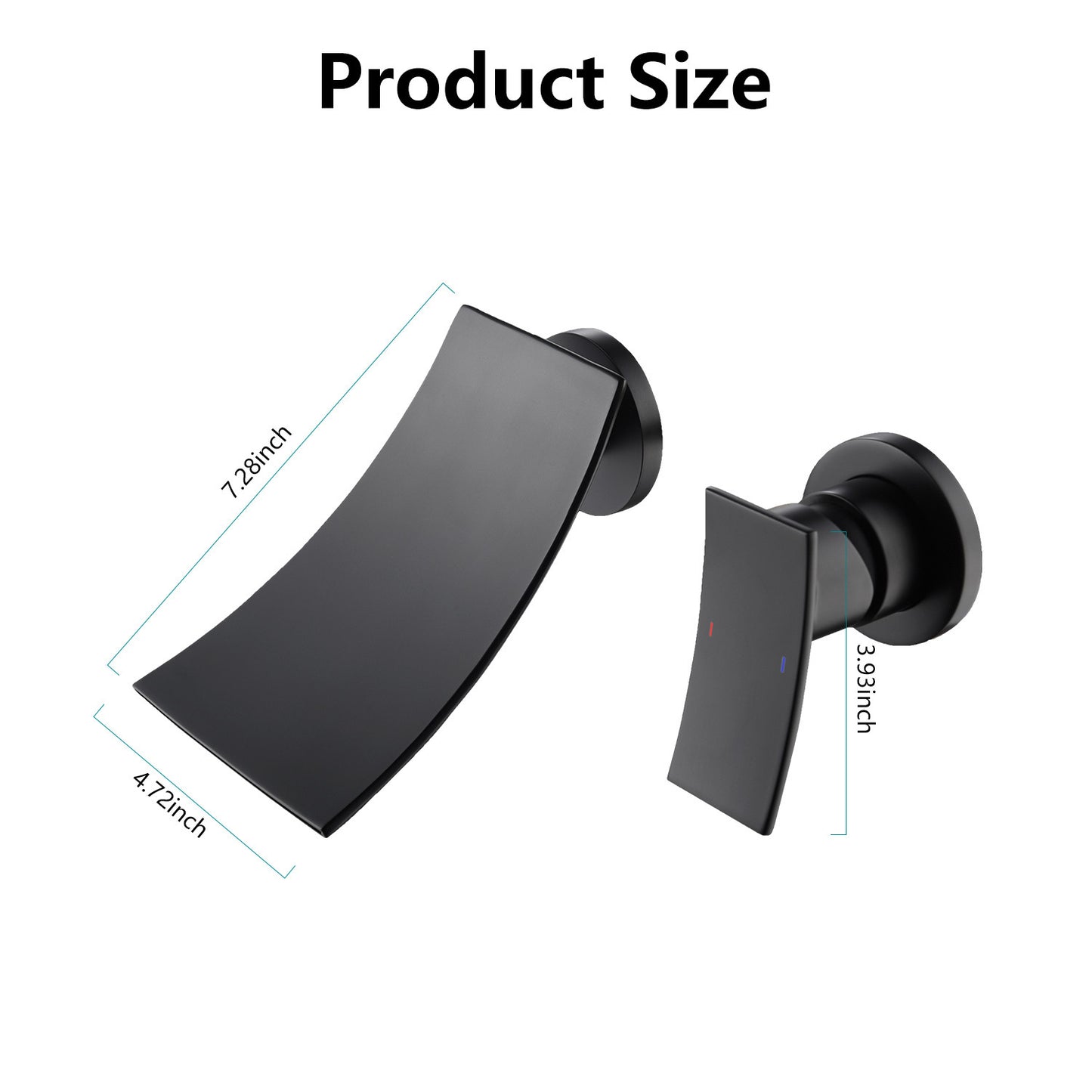 Wall Mount Widespread Bathroom Faucet